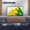 Televisor Challenger 32 pulgadas HD en sala, sobre mueble