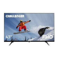 Televisor Challenger 43 pulgadas Full HD, vista frontal