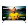 Televisor Challenger 75 pulgadas QLED 4K HDR, vista frontal