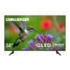 Televisor Challenger 58 pulgadas QLED 4K HDR, vista frontal