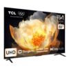 Televisor TCL 65 pulgadas UHD Google TV, vista en ángulo