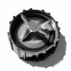 Detalle de las cuchillas de acero inoxidable de la licuadora Black+Decker BLBD210GB