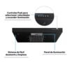Controles push button y panel de iluminación de la campana Challenger CX4310