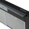 Iluminación halógena y controles de la campana Challenger CX4572 negra