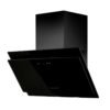 Campana tipo península Challenger CX4974 de 76cm en vidrio templado negro