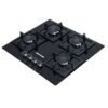 Estufa empotrable a gas Challenger de 4 puestos, vista superior frontal