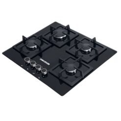 Estufa empotrable a gas Challenger de 4 puestos, vista superior frontal