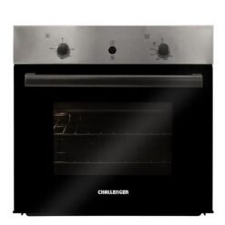 Horno mixto empotrable Challenger HG2555 con acabado en acero inoxidable y negro