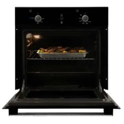 Interior del horno Challenger HG2560 con carne asándose en la parrilla