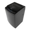 Lavadora Challenger 13 kg carga superior gris oscuro vista en ángulo