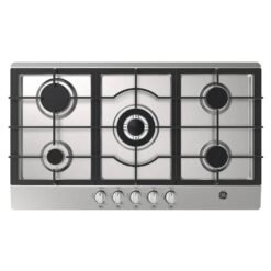 Cubierta a gas GE CGG8610I2 de 86cm en acero inoxidable