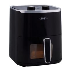 Freidora de aire Haceb 4,2 L con perillas de tiempo y temperatura vista frontal