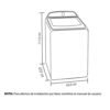 Medidas de lavadora Haceb carga superior 18 kg