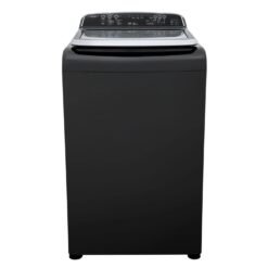 Lavadora Haceb Zou 20 kg carga superior color ónix vista frontal