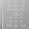 Teclado del microondas Mabe HMM07SJW con menús de cocción automática, descongelar y timer