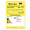 Etiqueta de eficiencia energética clase A de lavadora Mabe LMA0220WDGAB0