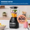 Licuadora Oster con motor de 800 W de durabilidad comprobada para 10.000 licuados
