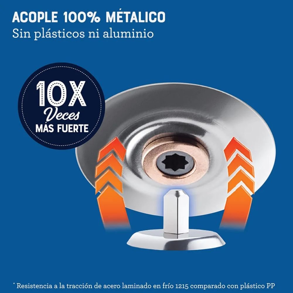 Acople 100% metálico de la licuadora Oster BLSTPEG-BPB, 10 veces más fuerte