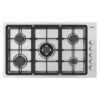 Cubierta a gas Whirlpool WP3550S de 86cm en acero inoxidable, 5 puestos