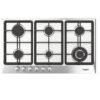 Cubierta a gas Whirlpool WP3650S de 86cm en acero inoxidable, 6 puestos