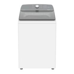 Lavadora Whirlpool 22 kg carga superior blanca vista frontal