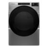 Secadora eléctrica Whirlpool 23 kg carga frontal gris de frente
