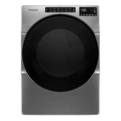 Secadora eléctrica Whirlpool 23 kg carga frontal gris de frente