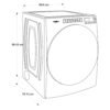 Secadora Whirlpool Eléctrica 23kg Gris 7MWED6605MC - Image 6