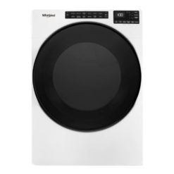 Secadora eléctrica Whirlpool 23 kg carga frontal blanca vista frontal