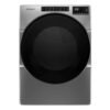 Secadora a gas Whirlpool 23 kg carga frontal gris vista frontal