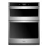 Torre de hornos empotrable Whirlpool WOC75EC7HS con microondas y horno de convección