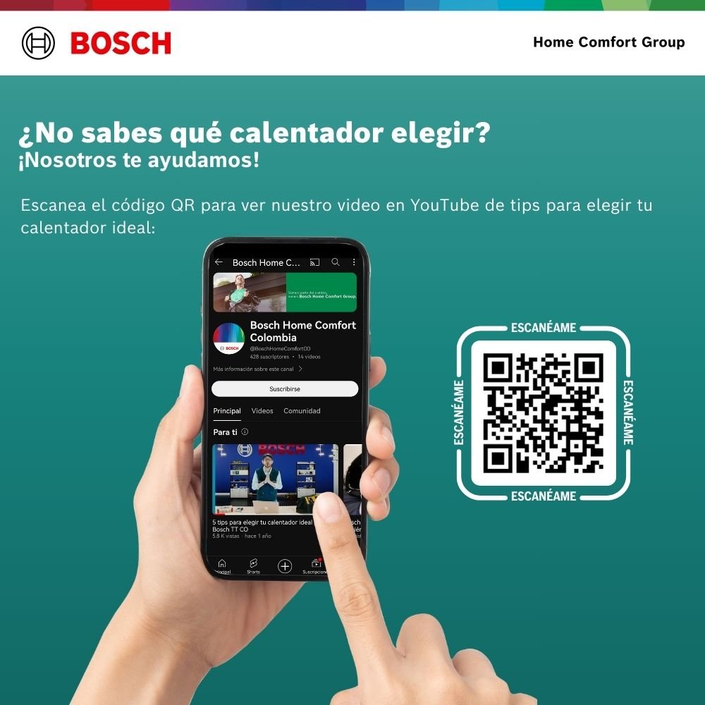 Guía en video de Bosch para elegir el calentador de paso a gas ideal