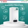 Beneficios del calentador a gas Bosch Ecocomfort Therm 2200: eficiencia A y sistemas de seguridad