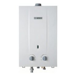 Calentador de paso a gas natural Bosch Therm 1000 F 6 litros vista frontal