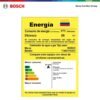 Etiqueta de eficiencia energética RETIQ del calentador Bosch Essential Therm 1400 F gas propano