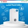 Beneficios del calentador Bosch Instant Therm 2400 F: eficiencia A, una perilla y display digital