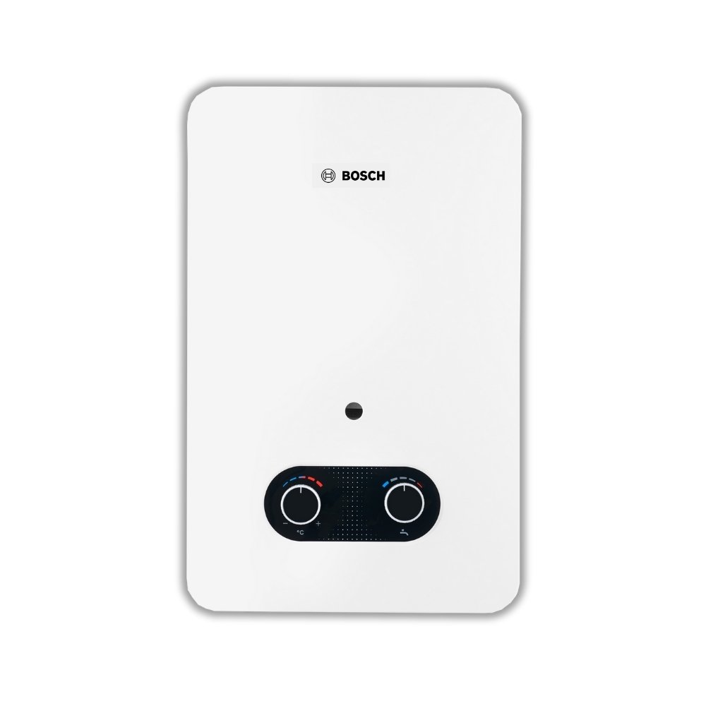 Calentador de paso a gas propano Bosch Vital Therm 1500 5 litros tiro natural vista frontal