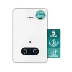 Calentador Bosch 5 litros gas propano tiro natural con 3 años de garantía