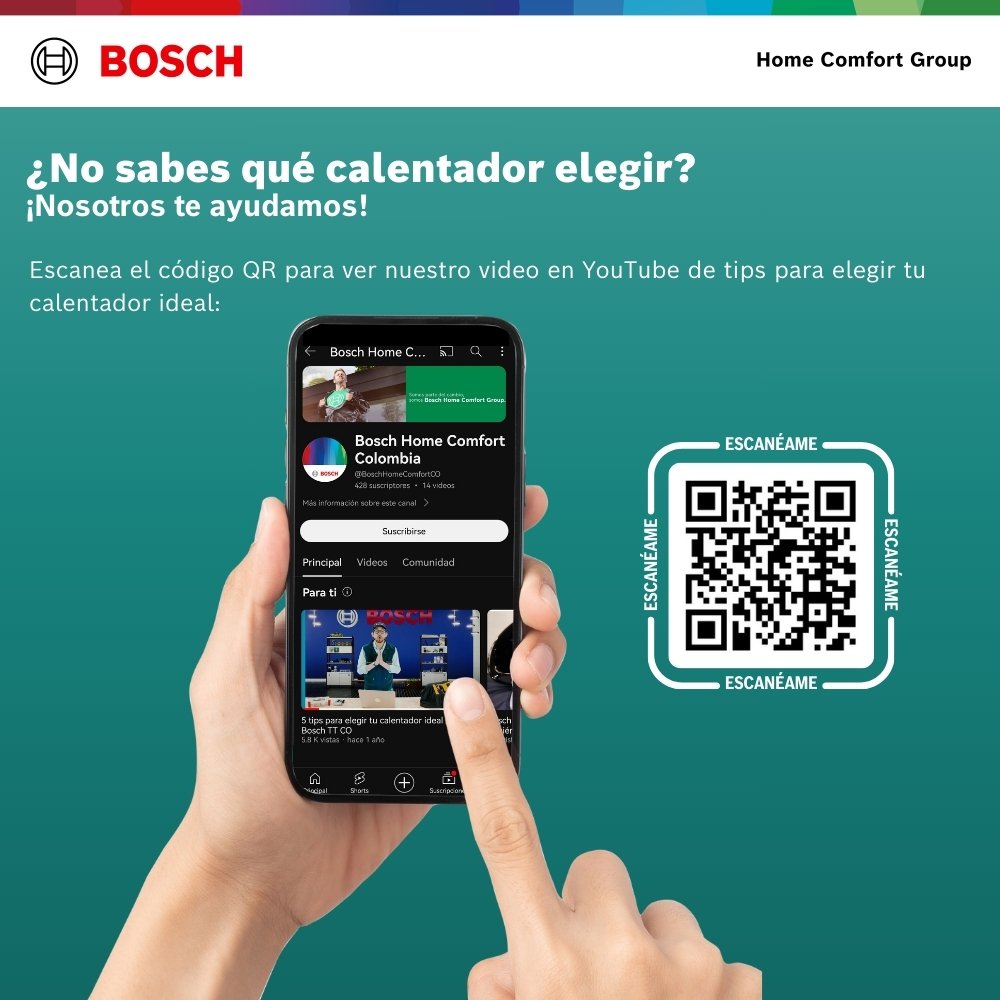 Guía en video de Bosch para elegir el calentador de paso a gas ideal