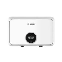 Calentador eléctrico de paso Bosch Premium Power Tronic 4000 C 12 kW con display digital vista frontal