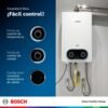 Perillas de temperatura y caudal con display de temperatura calentador Bosch Essential
