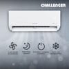 Funciones del aire acondicionado Challenger 18000 BTU: ventilación, modo sueño y refrigeración