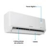 Unidad interior Challenger CA-18KBL2 Inverter con panel digital y rejillas de oscilación