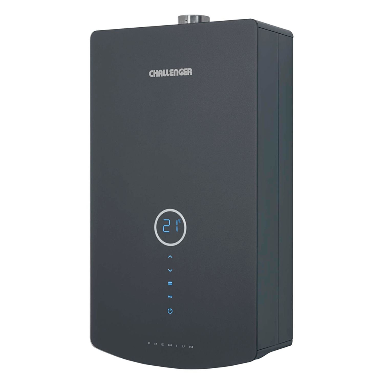 Calentador Challenger WHD-7116 16 L con panel touch digital vista en perspectiva