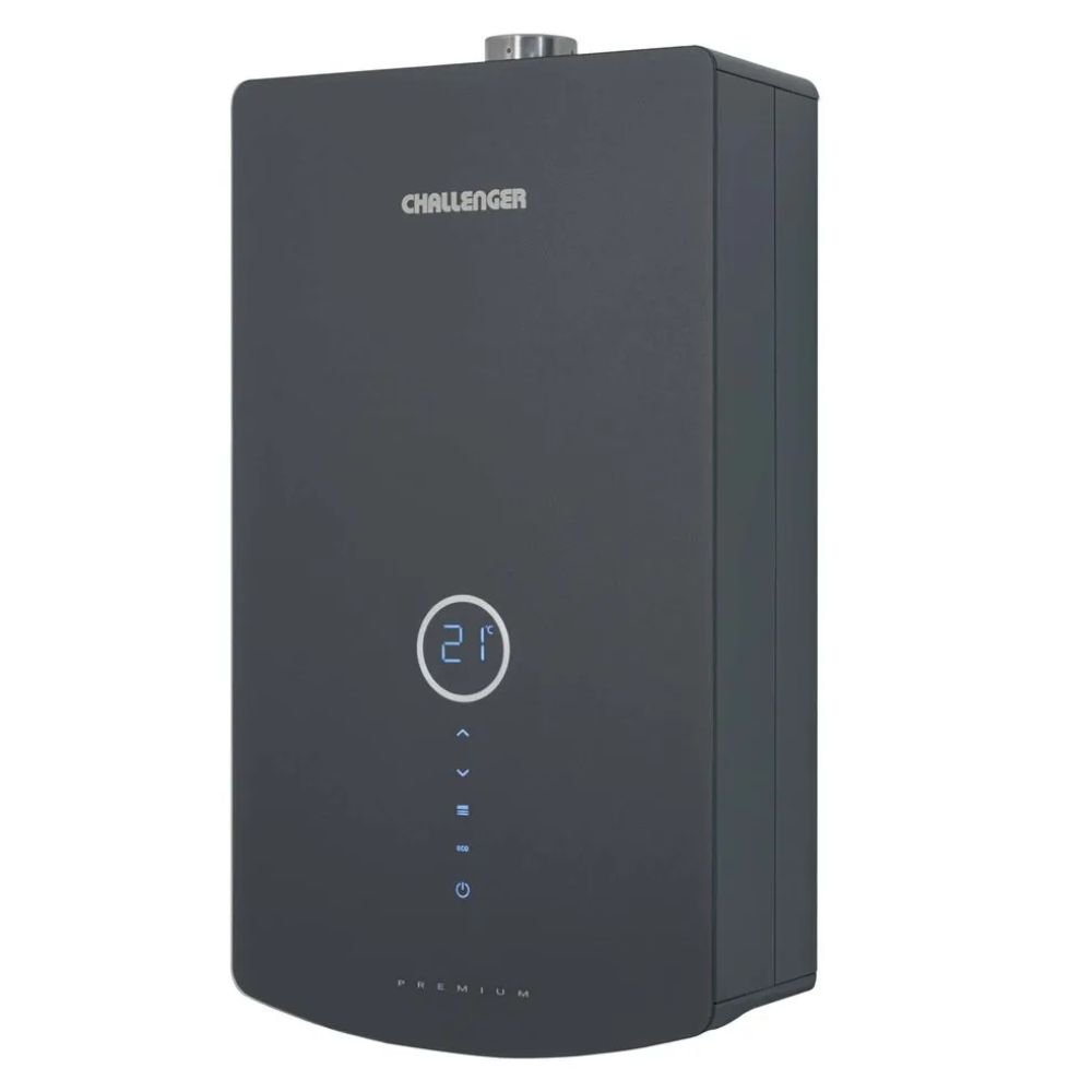 Calentador Challenger WHD-7125 12 L con panel touch digital vista en perspectiva