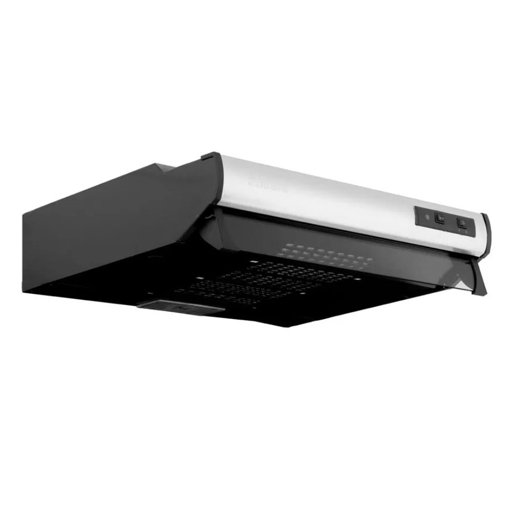 Campana recirculadora Challenger CX4200 inox de 60 cm vista en ángulo