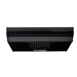 Campana recirculadora Challenger 60 cm negra CX4200 vista frontal