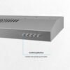 Botones de control de 3 velocidades y luz de la campana Challenger CX4310