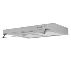 Campana Challenger 60 cm inox doble filtro de carbón CX4562 vista en ángulo