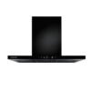 Campana extractora Challenger península Serie Aura 90 cm negra vista frontal
